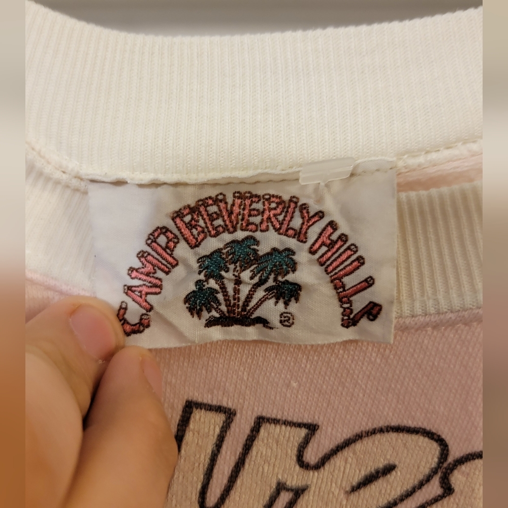 Size M-Vintage 80s Camp Beverly Hills Sweatshirt - Picture 4 of 5